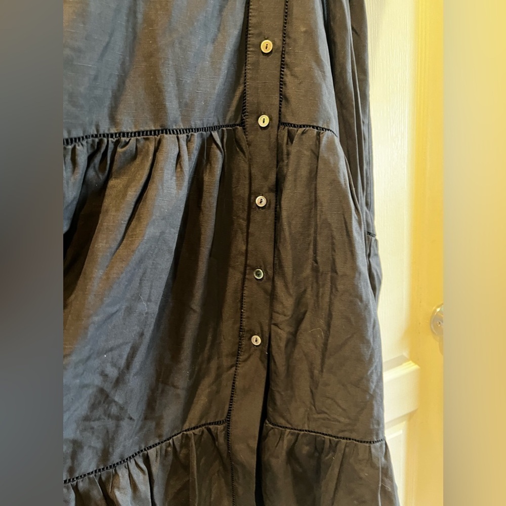 KOBI HALPERIN Anna Tiered Linen-blend size L - Picture 4 of 7